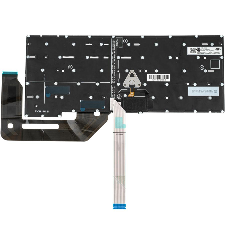 Клавіатура для ноутбука Lenovo (ThinkPad: Yoga X13 Gen 4) rus, black, підсвічування клавіш, без фрейма, фото 1