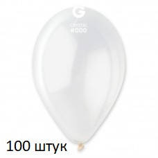 Латексні кульки 100 шт Gemar Кристал прозорий 12" 30 см