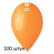 Латексні кульки 100 шт Gemar пастель жовтогарячий 12" 30 см