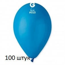 Латексні кульки 100 шт Gemar пастель синій 12" 30 см