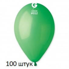 Латексні кульки 100 шт Gemar пастель зелений 12" 30 см