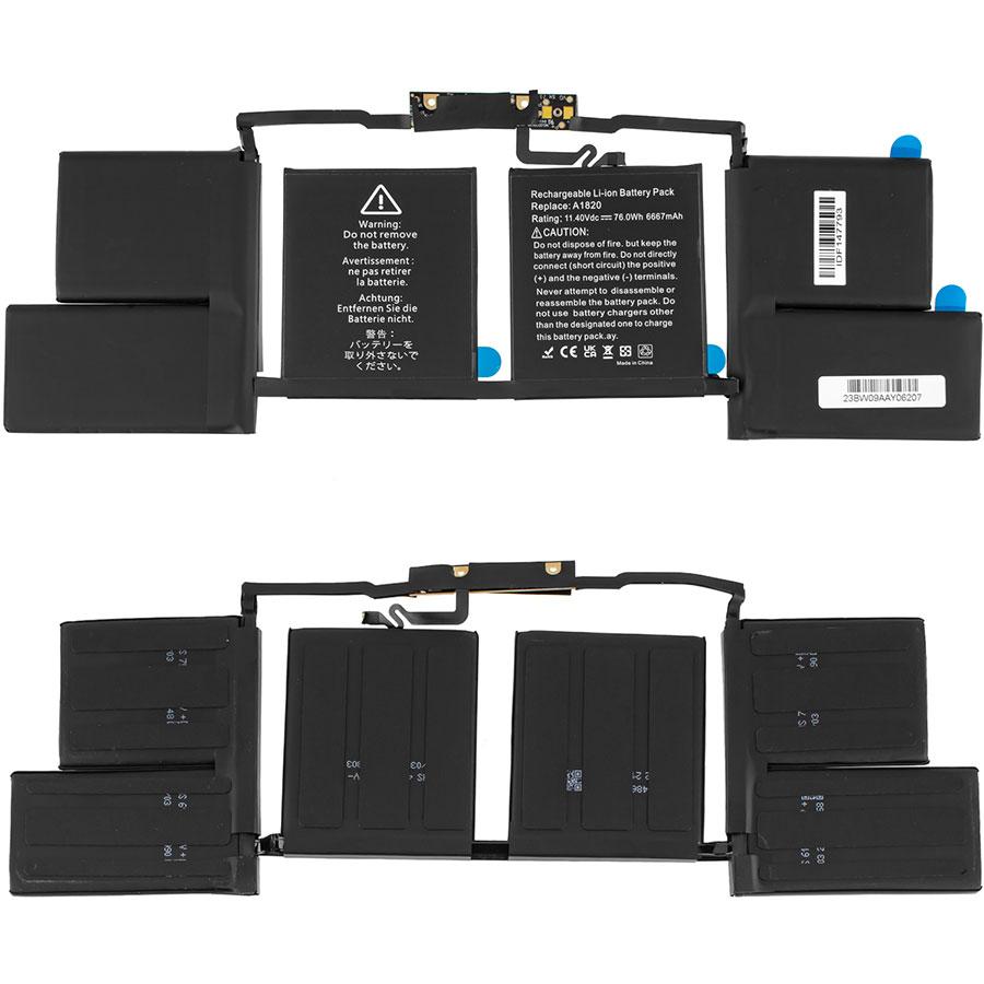 Батарея для ноутбука Apple A1820 (A1707 MacBook Pro 15" 2016-2017) 11.4V 6667mAh 76Wh Black