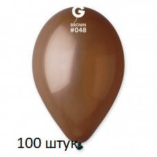 Латексні кульки 100 шт Gemar пастель коричневий 12" 30 см