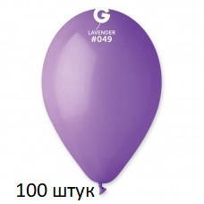 Латексні кульки 100 шт Gemar пастель лавандовий 12" 30 см