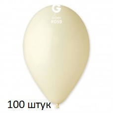 Латексні кульки 100 шт Gemar пастель айворі 12" 30 см