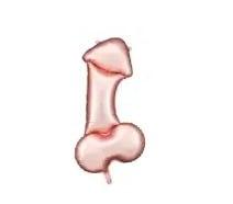 Фольгована кулька  PARTY DECO  "Містер Пі" рожеве золото, (112 х 55 см), фото 1