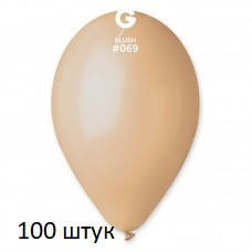 Латексні кульки 100 шт Gemar пастель тілесний 12" 30 см