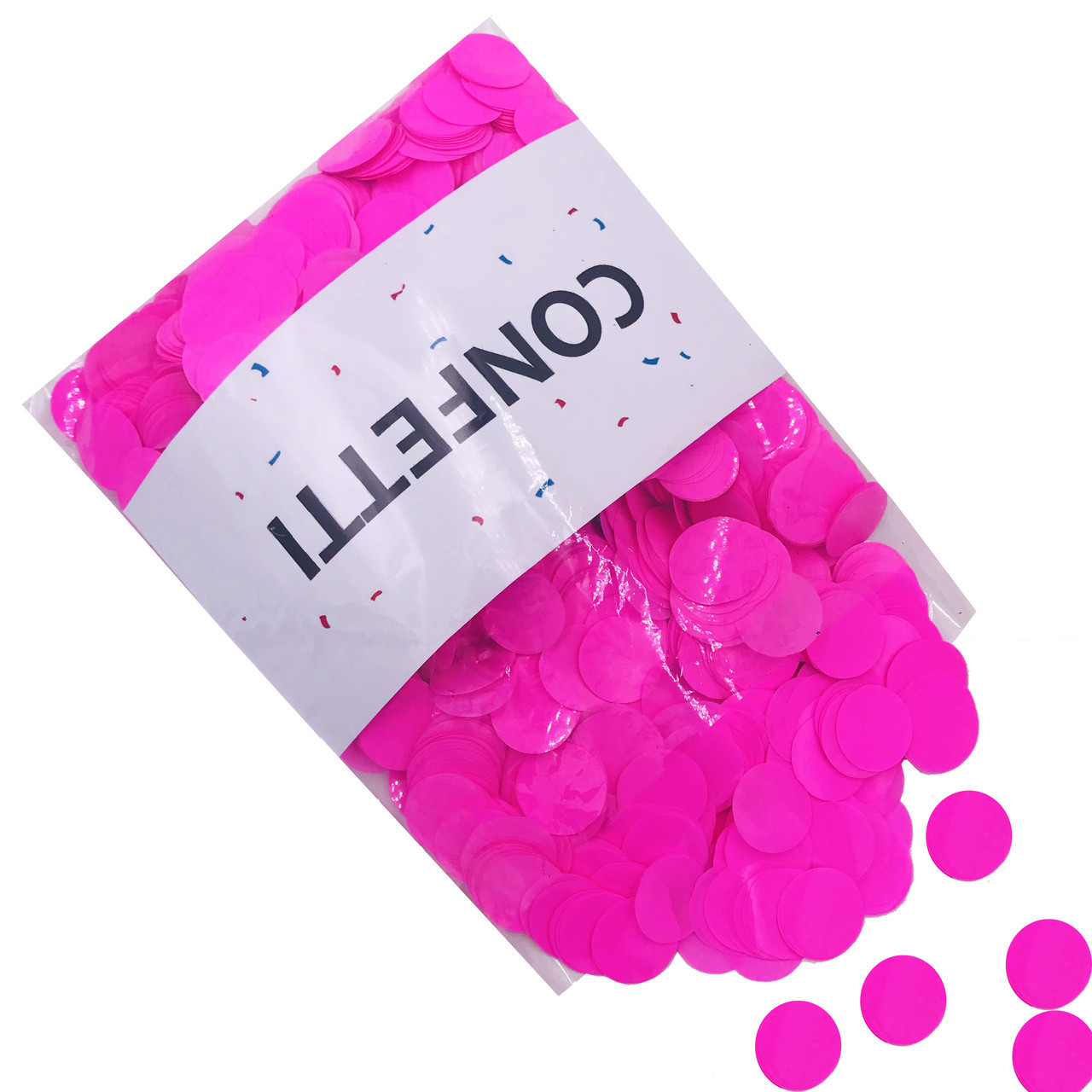 Конфетті "Кружечки" рожеві 25 мм, 250 г, фото 1