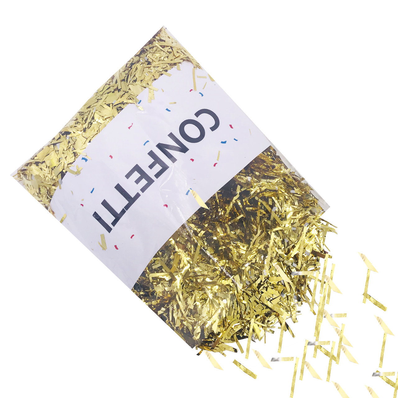 Конфетті "Мішура" фольговані золоті 250 г, фото 1