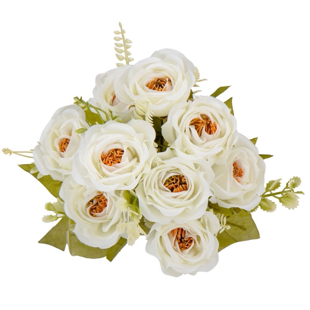 Букет із троянд 39 см білий, фото 1