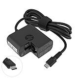 Оригінальний блок живлення для ноутбука HP TYPE-C 45W, квадратный, black, фото 3