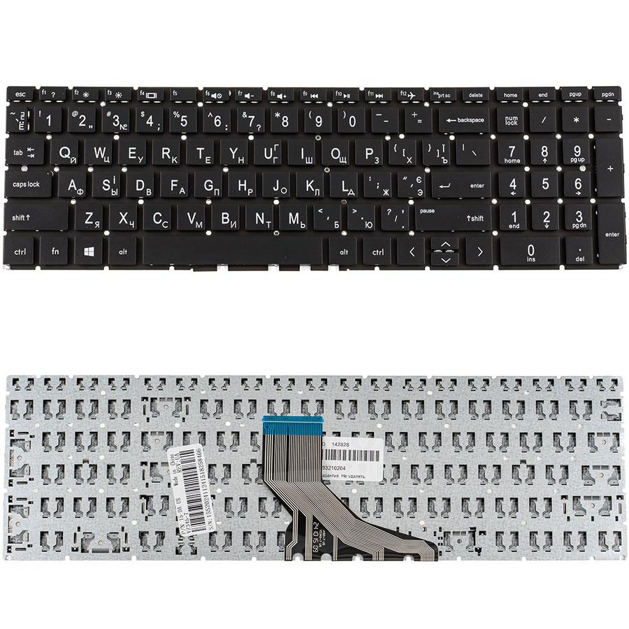 Клавіатура для ноутбука HP (250 G7, 255 G7 series) ukr, black, без фрейма