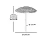 Пляжна парасолька з нахилом 2 м Парасолька торгова 2 метри з нахилом, фото 8