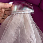 Фата для дівич-вечора Bride to be, біло-рожева, фото 2