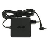 Оригінальний блок живлення для ноутбука ASUS 19V, 3.42A, 65W, 3.0*1.1мм, квадратний корпус, black (адаптер+перехідник), фото 4