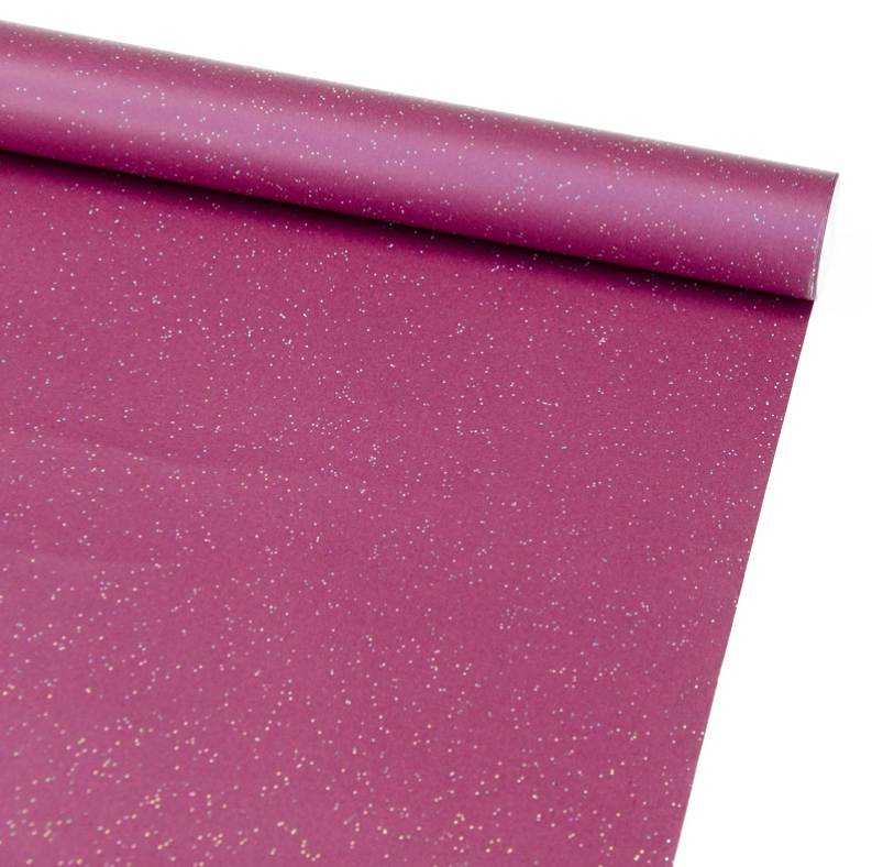 Папір новорічний Шиммер на фіолетовому, 70 м х 7 м, фото 1