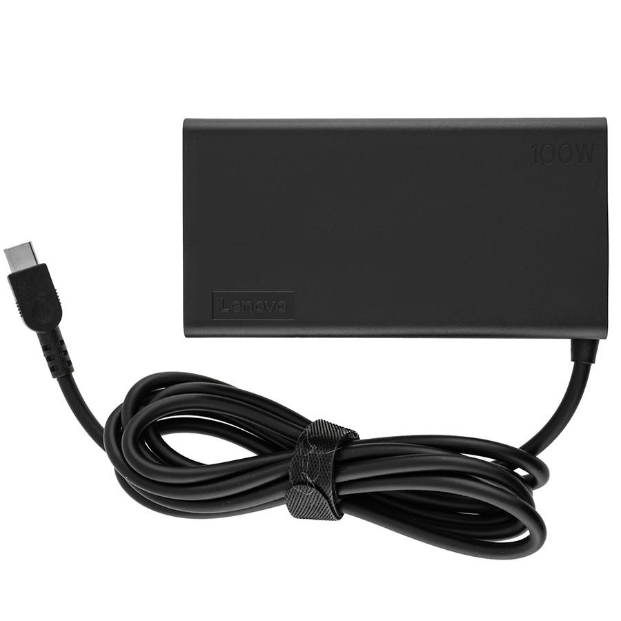 Оригінальний блок живлення для ноутбука LENOVO TYPE-C 100W, Black, RECTANGULAR