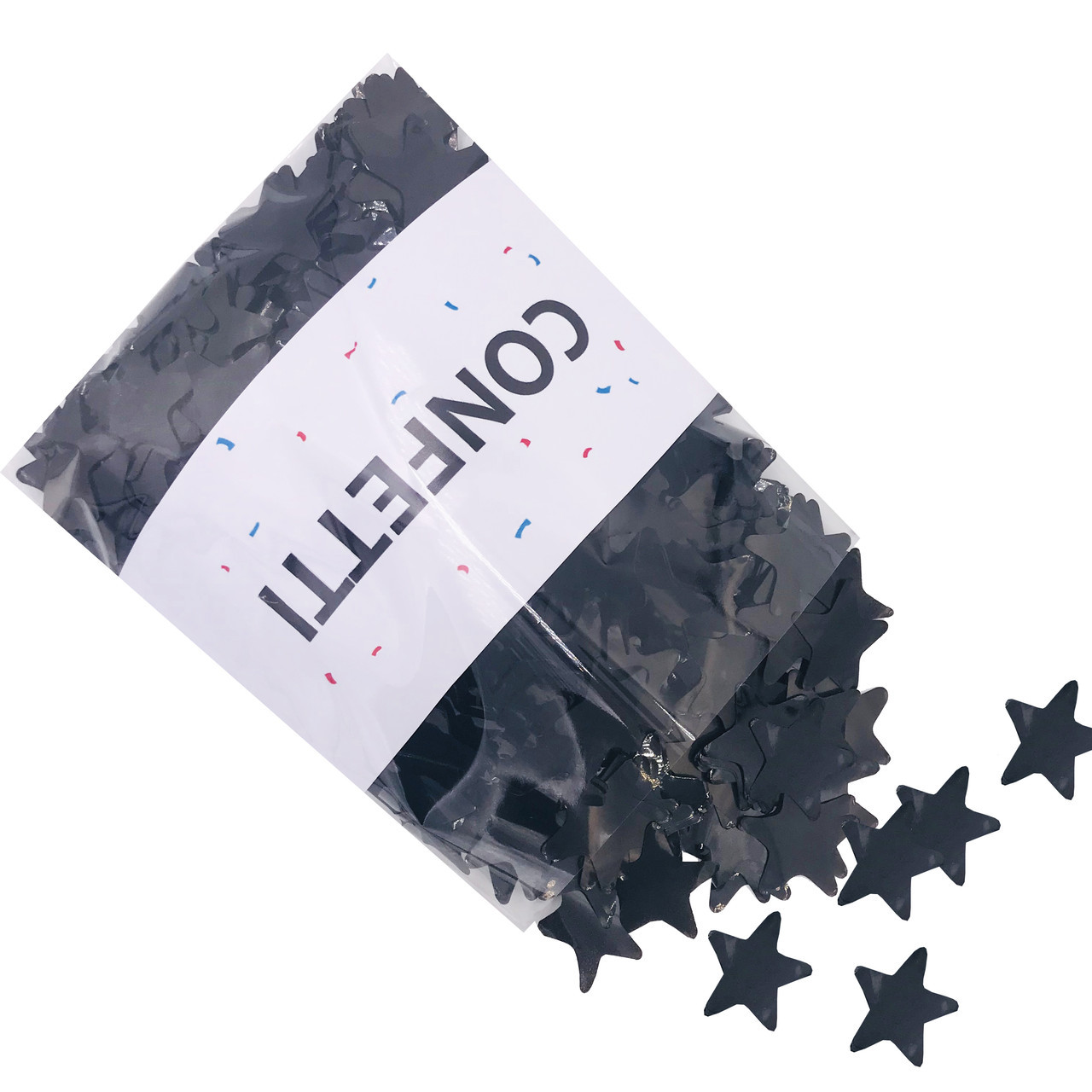 Конфетті "Зірочки" чорні 35 мм, 250 г, фото 1