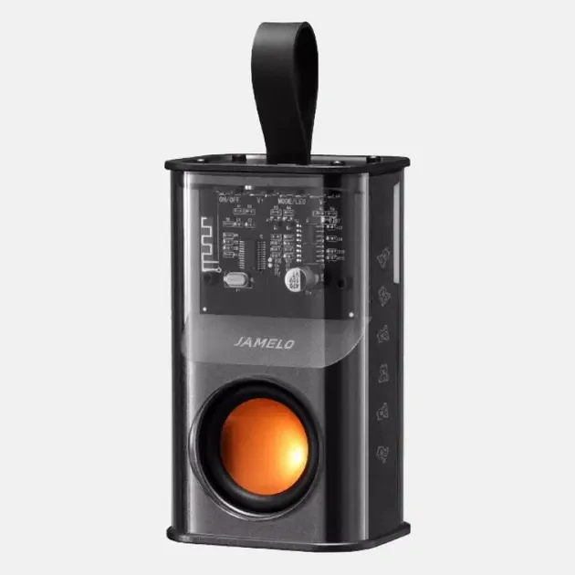 Портативна колонка SPS A036 з прозорим корпусом та RGB підсвічуванням, фото 1