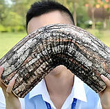 Подушка у вигляді поліна RESTEQ. М'яка подушка колода 43см, декоративне поліно, фото 4