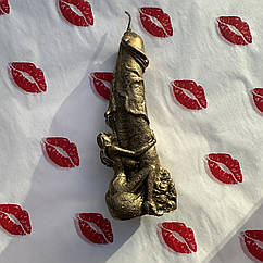 Свічка у формі чоловічого пенісу, золото