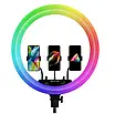 Кільцева LED лампа RGB MJ18 45см 3 кріплення, фото 5
