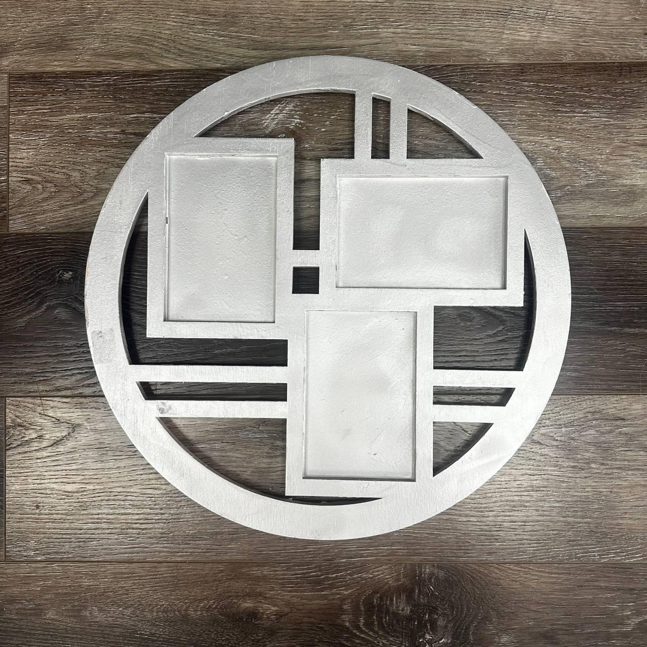 Дерев'яна рамка для фото біла 42 см, фото 1