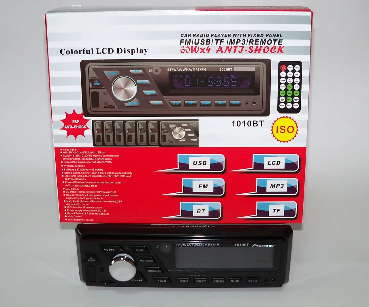 Автомагнітола 1010ВТ Bluetooth, фото 1