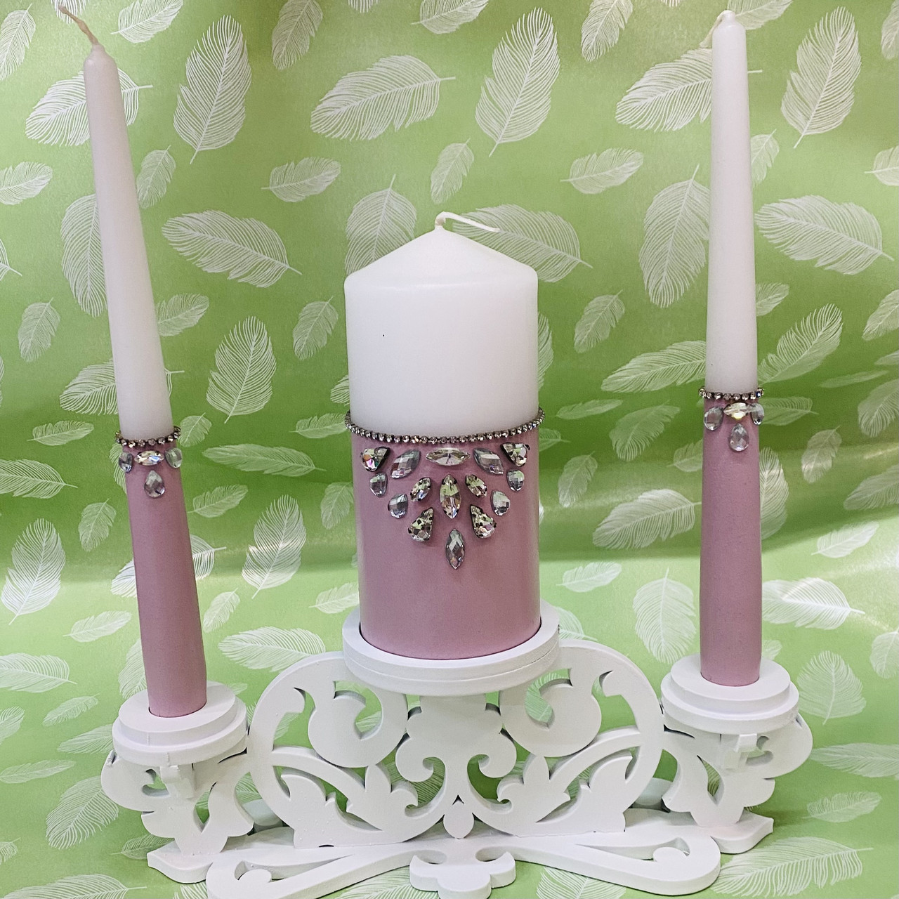 Підсвічник для весільних свічок Сімейний камін, фото 1