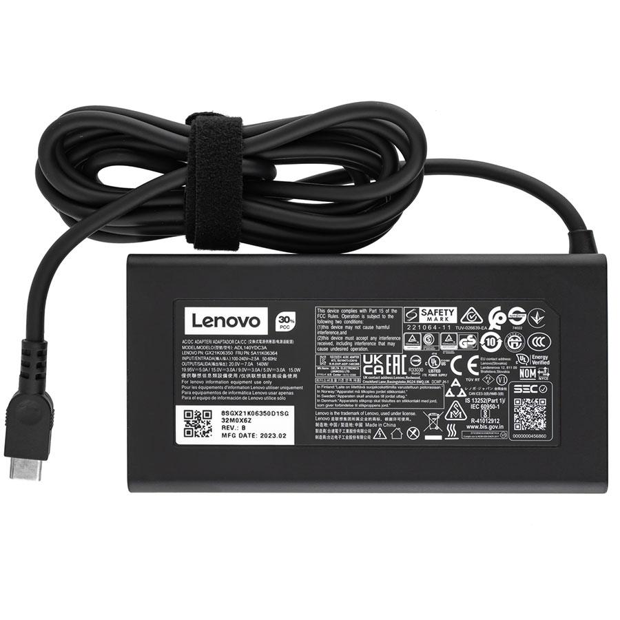 Оригінальний Блок живлення для ноутбука LENOVO TYPE-C 140W, Black, RECTANGULAR