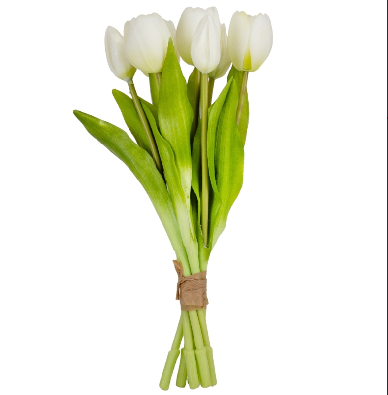 Букет "Тюльпани білі" 7 шт, 30 см, фото 1
