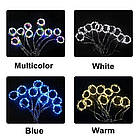 Гірлянда - штора Роса, 144  LED , фіолетовий 1,8 м ширина х 1,2 висота, фото 2