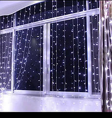 Гірлянда - штора 240 LED, холодний білий, 3 х 1,5 м