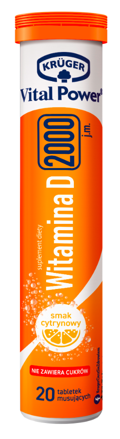 Witamina D 2000 Kruger 20 шипучих таблеток