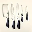 Набір кухонних ножів на підставці, що крутиться A-Plus KF-1004 (8 предметів), фото 4