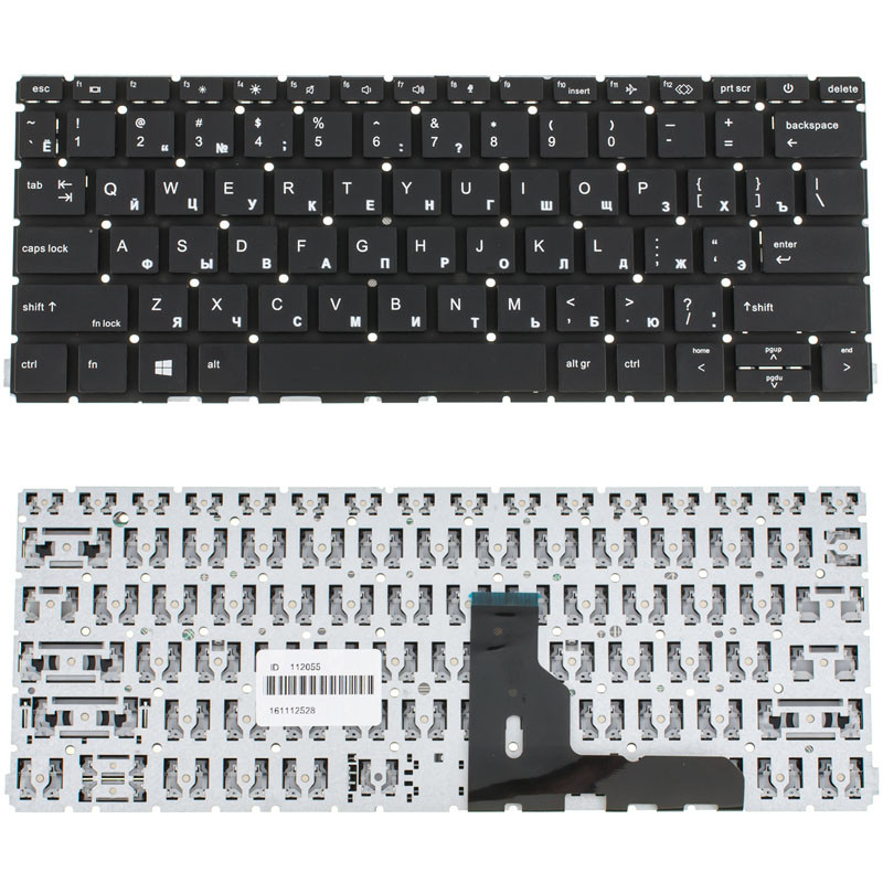 Клавіатура для ноутбука HP (ProBook: 430 G8, 435 G8) rus, black, без кадру