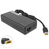 Блок живлення для ноутбука LENOVO 20V, 6A, 120W, USB+pin (Square 5 Pin DC Plug), black (без кабеля!), фото 3