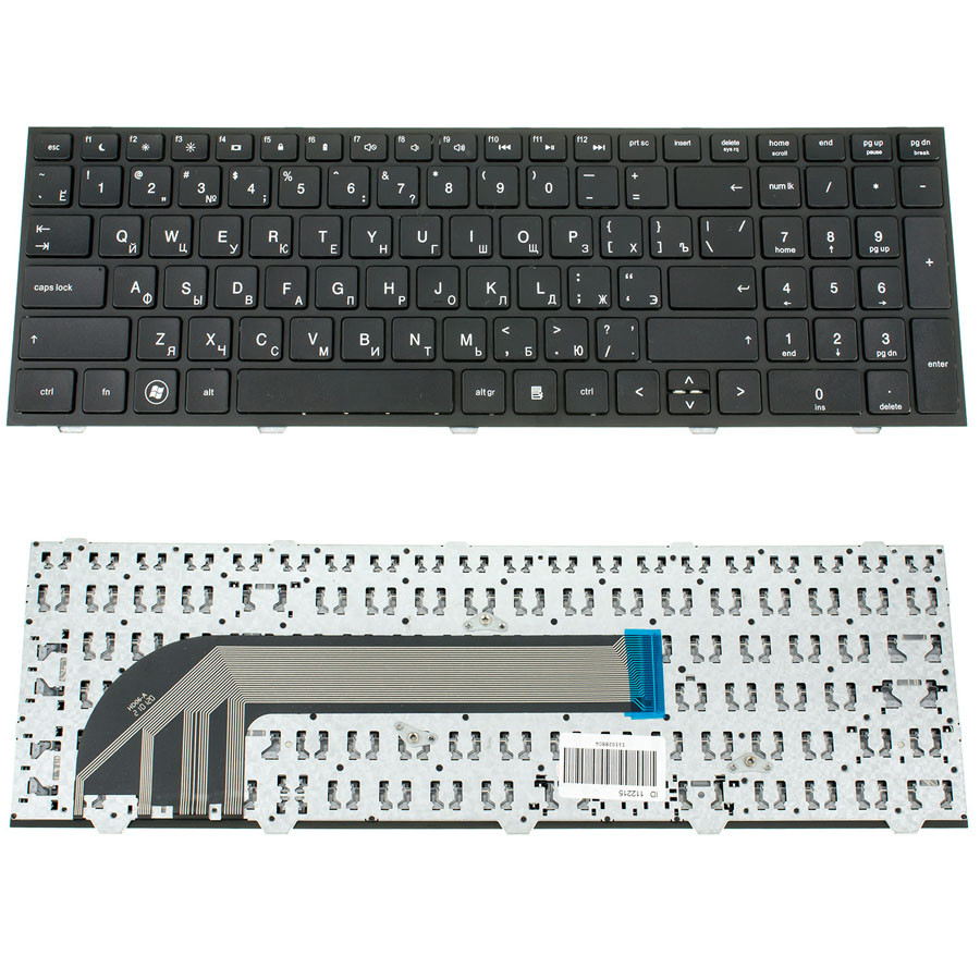 Клавіатура для ноутбука HP (ProBook: 4540s, 4545s) rus, black, з фреймом