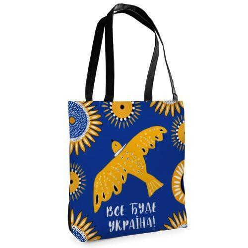 Сумка тканинна "Все буде Україна", 37 х 33 х 8 см, фото 1