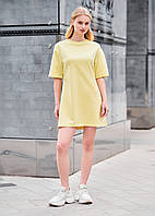 Платье Стаф Желтое Однотонное Базовое Пожелтевшая Футболка Staff Iv Lime Shopingo Сукня Стаф Жовта Однотонна