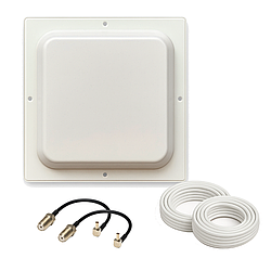 ТОП Антенний 4G MIMO комплект антена R-Net квадрат 2х17 Дб з кабелем та перехідниками