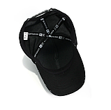 Бейсболка унісекс із сіткою бавовна чорна розмір 57-58 см, фото 3