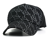 Бейсболка унісекс із сіткою бавовна чорна розмір 57-58 см, фото 2