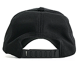 Бейсболка унісекс із сіткою бавовна чорна розмір 57-58 см, фото 4