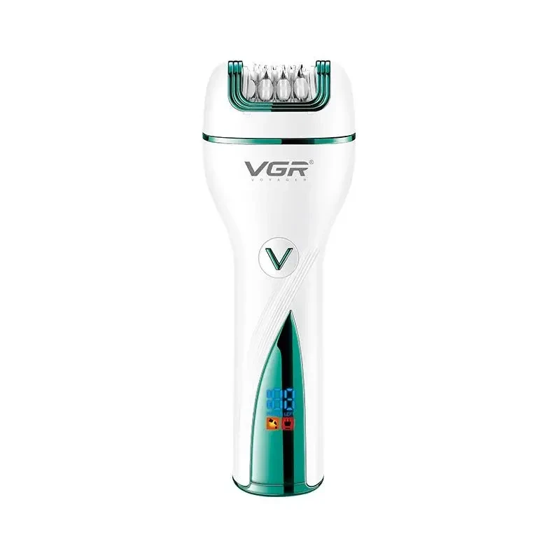 Епілятор жіночий 3в1 акумуляторний, від USB, VGR V-728 / Машинка для епіляції / Депілятор для ніг, фото 1
