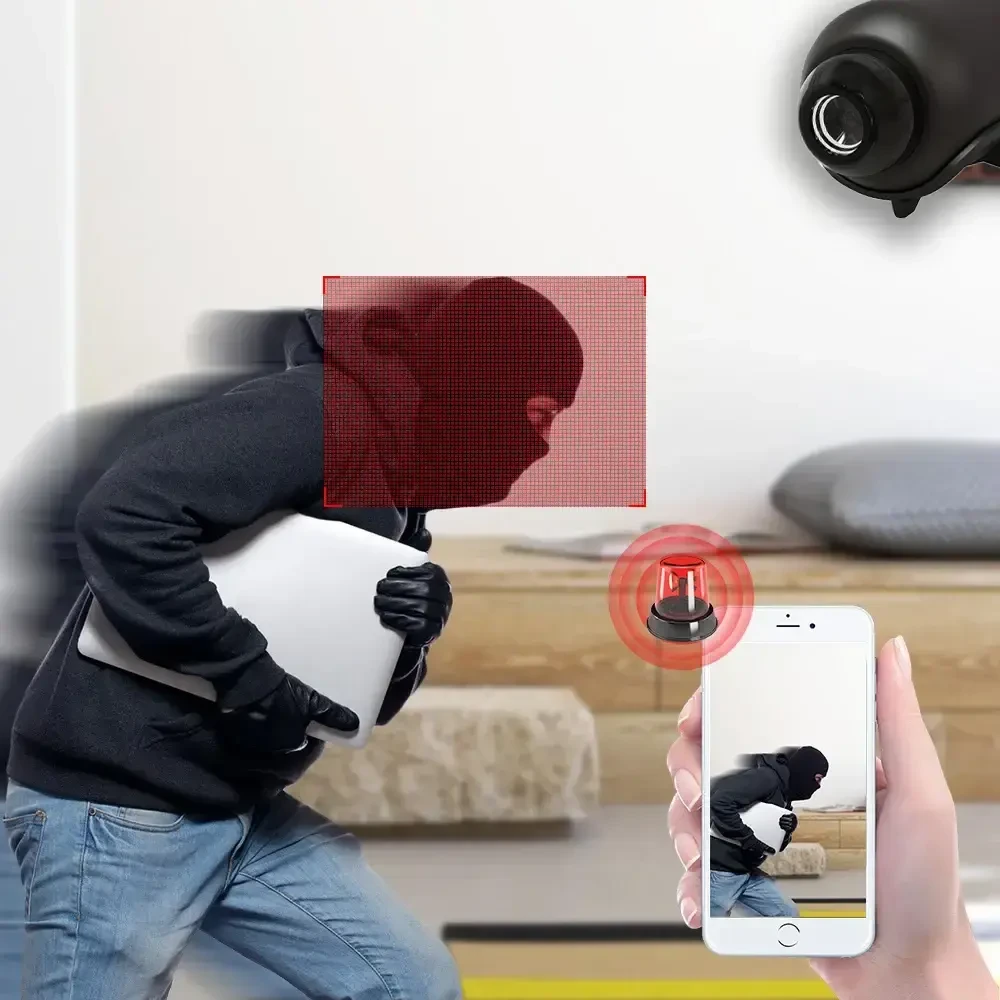 Портативна камера з нічною зйомкою 1080P, X5 Mini / Міні Wi-Fi камера з віддаленим доступом, фото 1