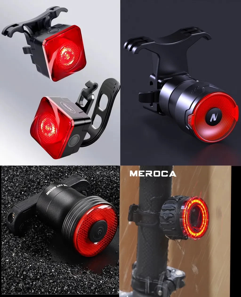 Вело габарит задний стоп сигнал Meroca Natfire Twooc West Biking