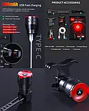Вело габарит задний стоп сигнал Meroca Natfire Twooc West Biking, фото 5