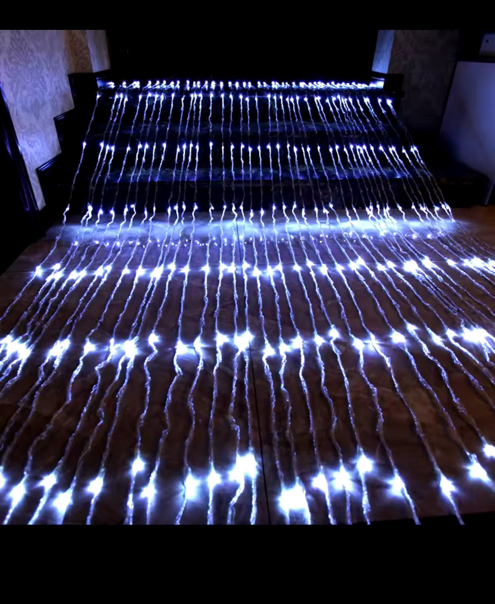 Гірлянда- водоспад 210 LED, холодний білий, 3 х 2 м, фото 1