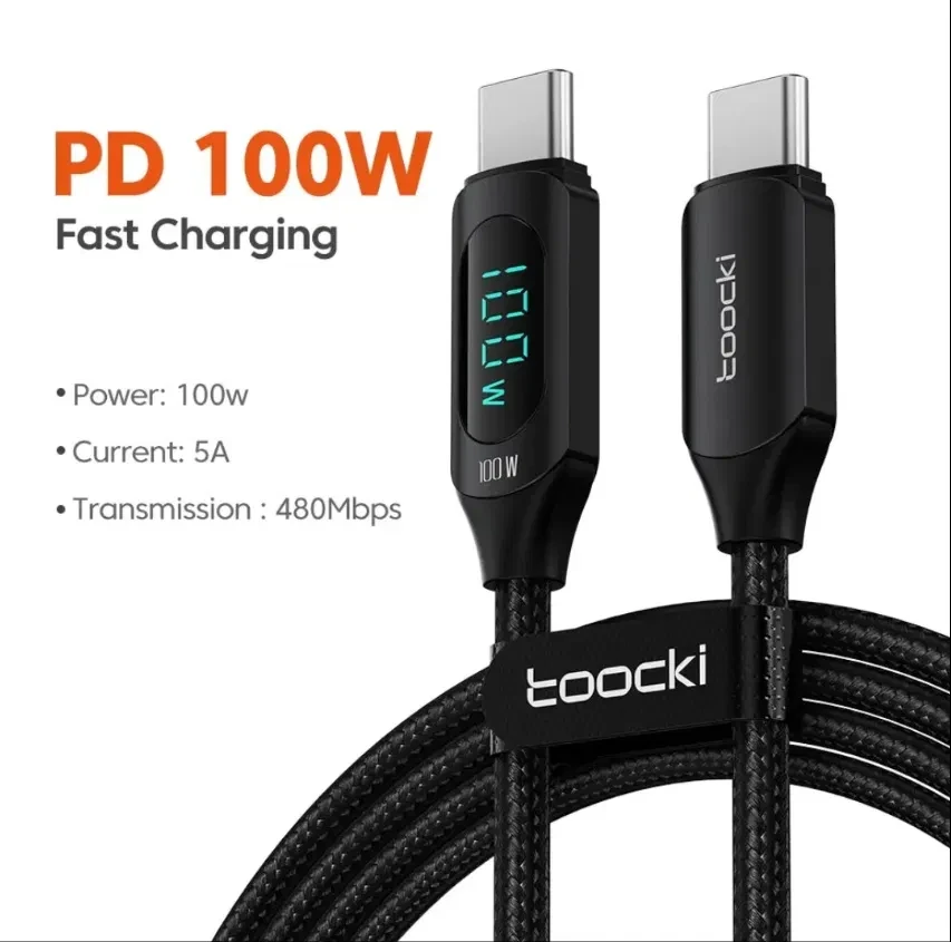 Кабель Toocki 1 та 2 м Type-C USB